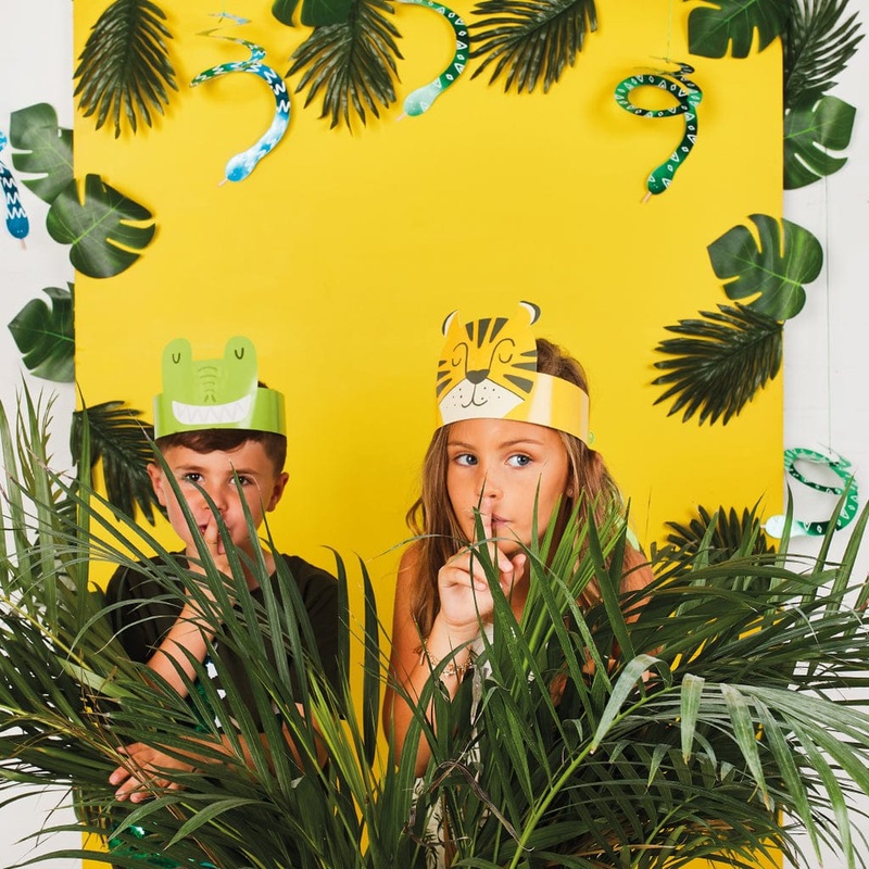 Jungle Party Animal Headbands x 6