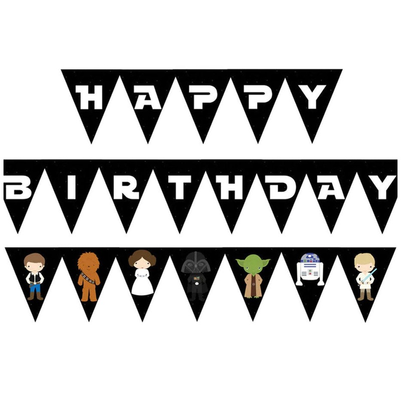 Star Wars Birthday Bunting Banner
