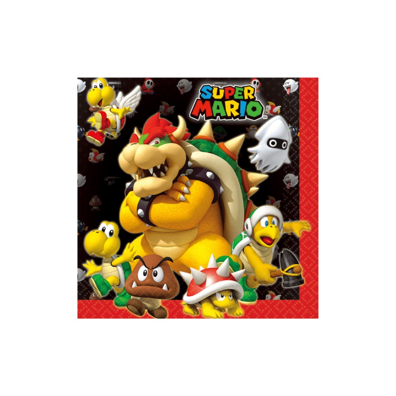 Super Mario Paper Napkins x 16