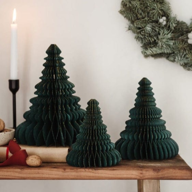 Tree Honeycomb Decorations - 3 Sizes