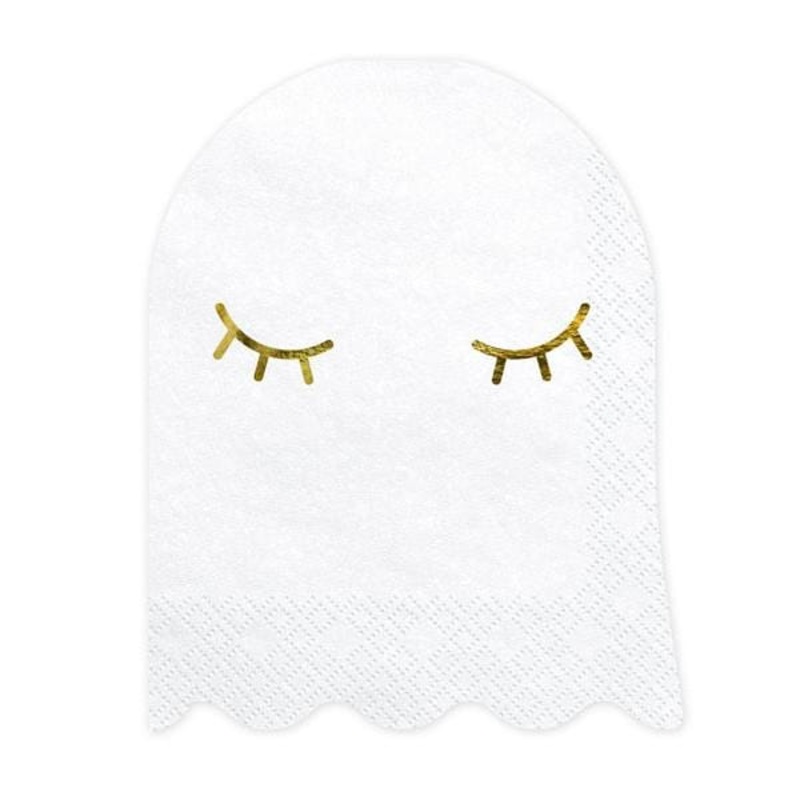 White Ghost Halloween Party Paper Napkins x 20