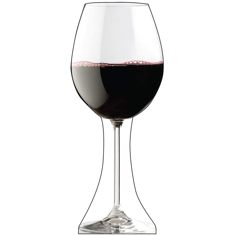 Wine Glass Standee 35"W x 74"H