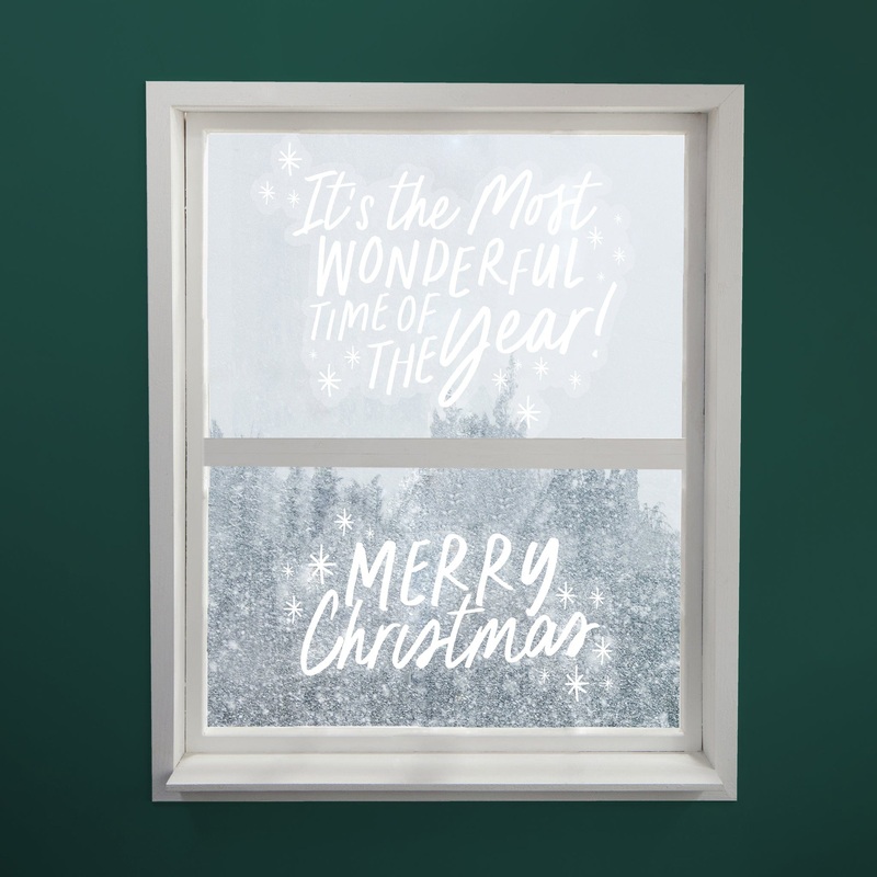 Christmas Window Clings - 2 pack