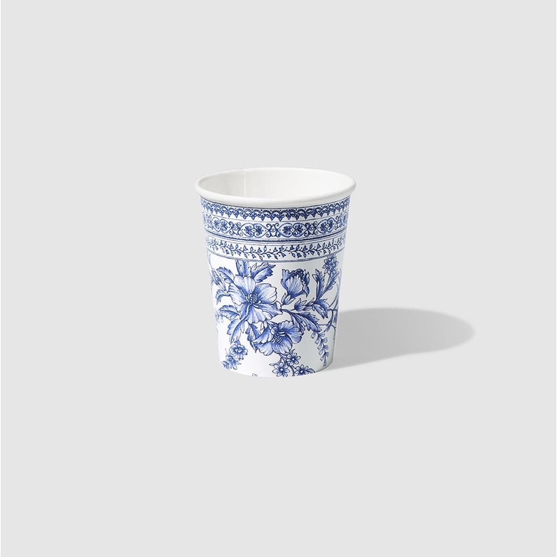 French Toile Party Cups x 10