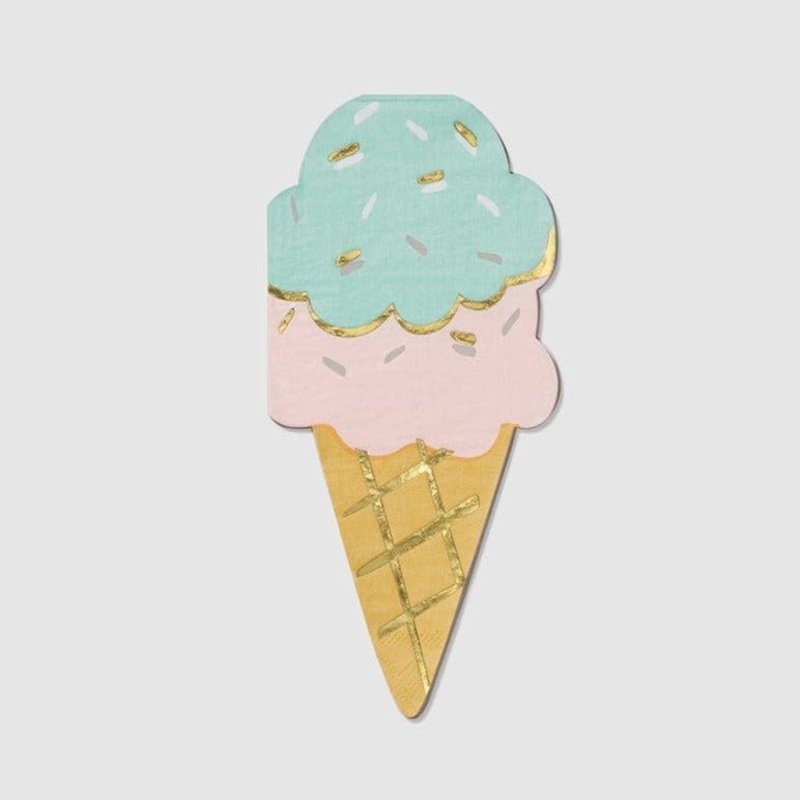 Ice Cream Cone Party Napkins x 25