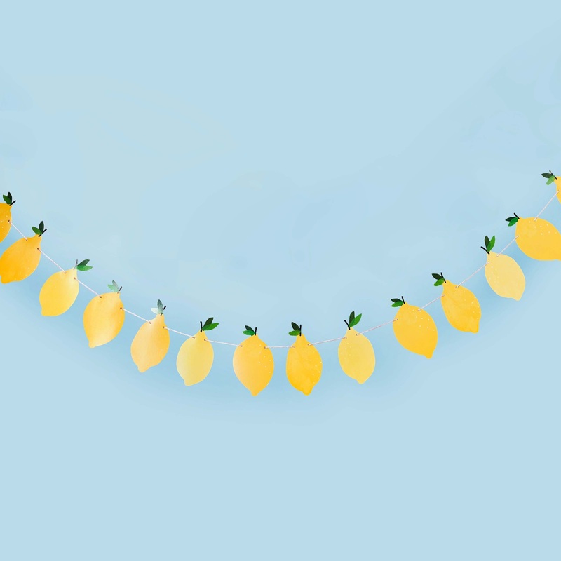 Lemon Party Garland Decorations 2.5M