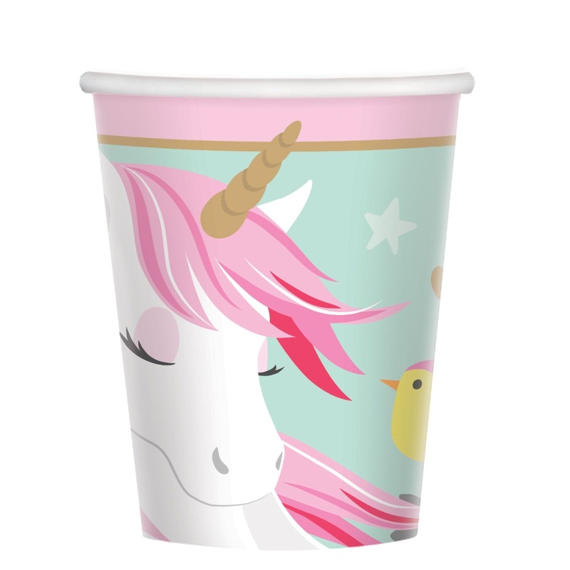 Magical Unicorn Paper Cups x 8