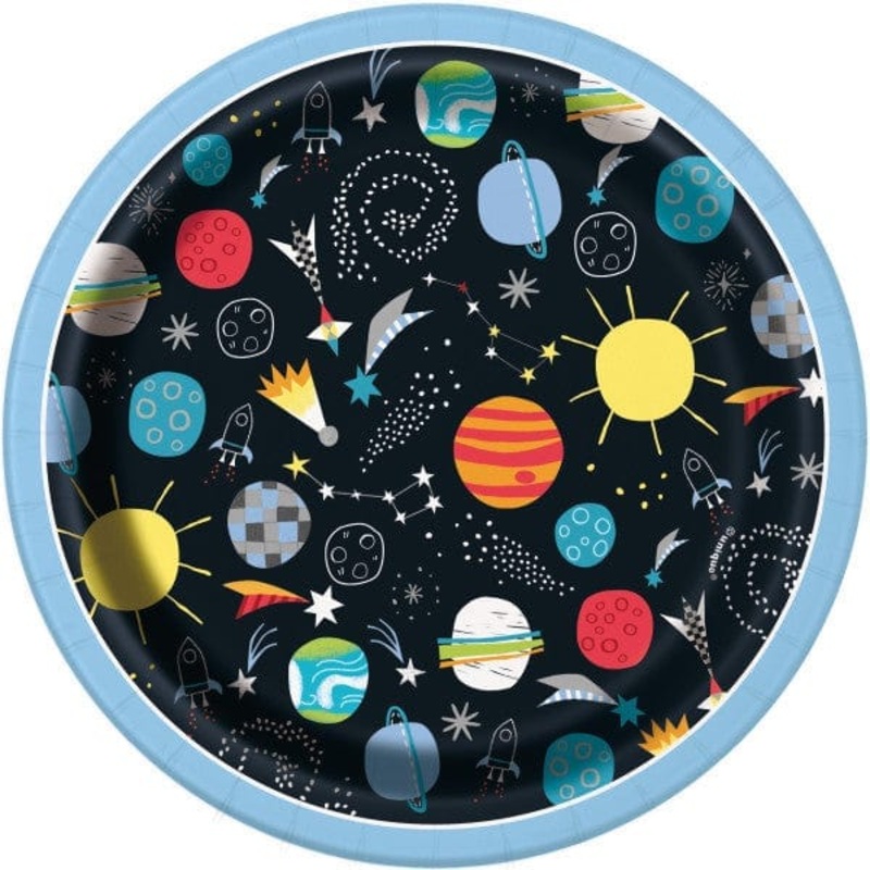 Outer Space Party Small Plates x 8
