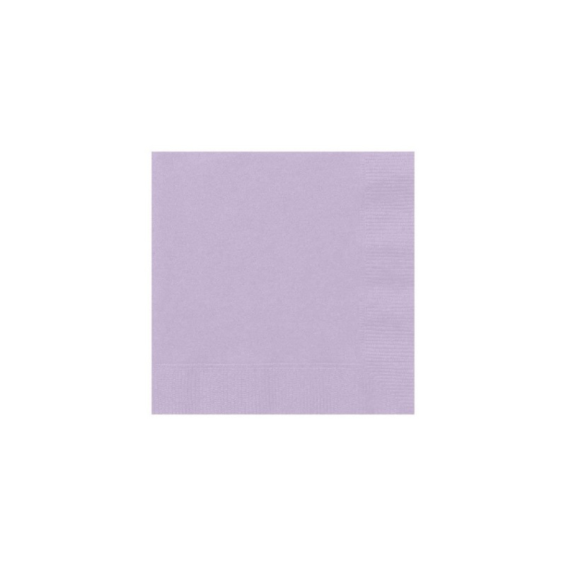 Plain Lavender Cocktail Napkins x 20