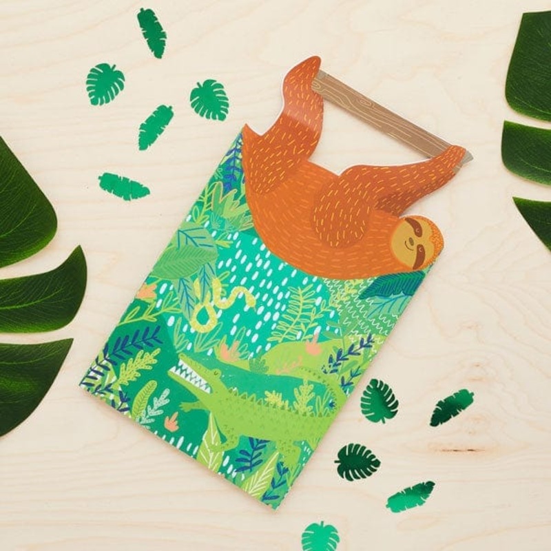 Sleepy Sloth Jungle Party Bags x 5