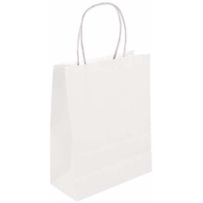White Paper Party Bags x 24