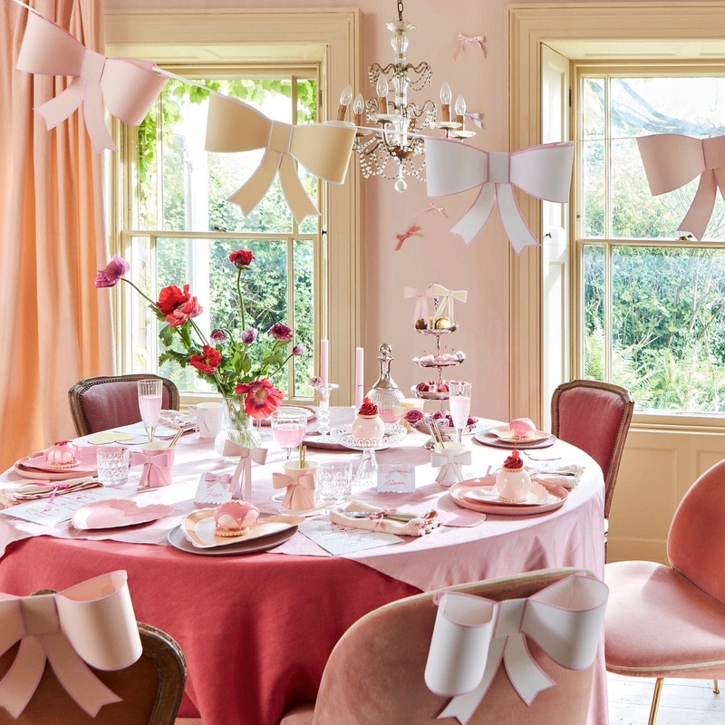 3d Paper Bow Party Garland