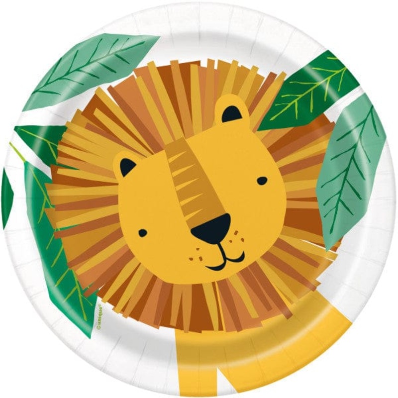 Animal Safari Lion Small Party Plates x 8