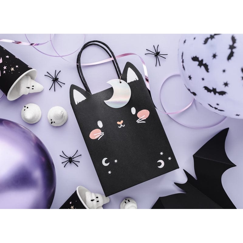 Halloween Black Cat Gift Bag and Tag