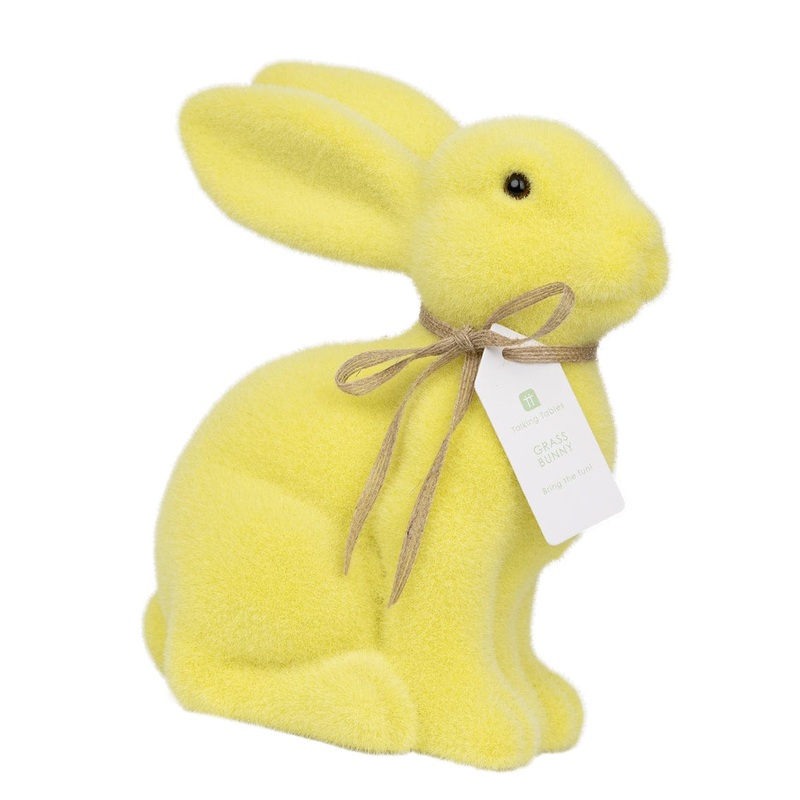 Pastel Yellow Spring Bunny Decoration - Large 23.5cm