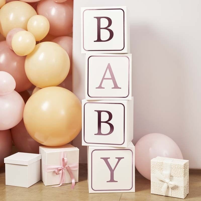 Pink BABY Shower Blocks