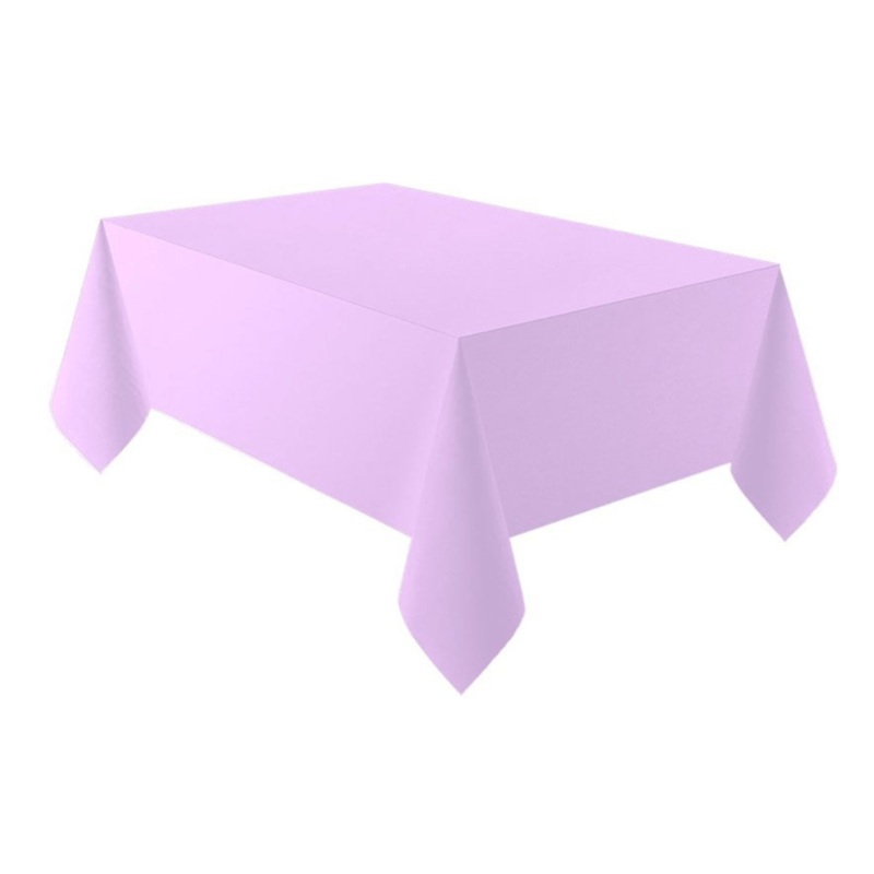 Plain Lavender Plastic Party Tablecover