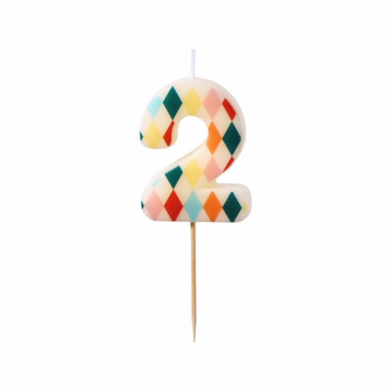 Rhombus Number 2 Candle