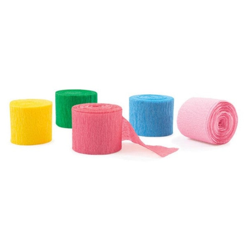 Spring Crepe Paper Streamers x 5