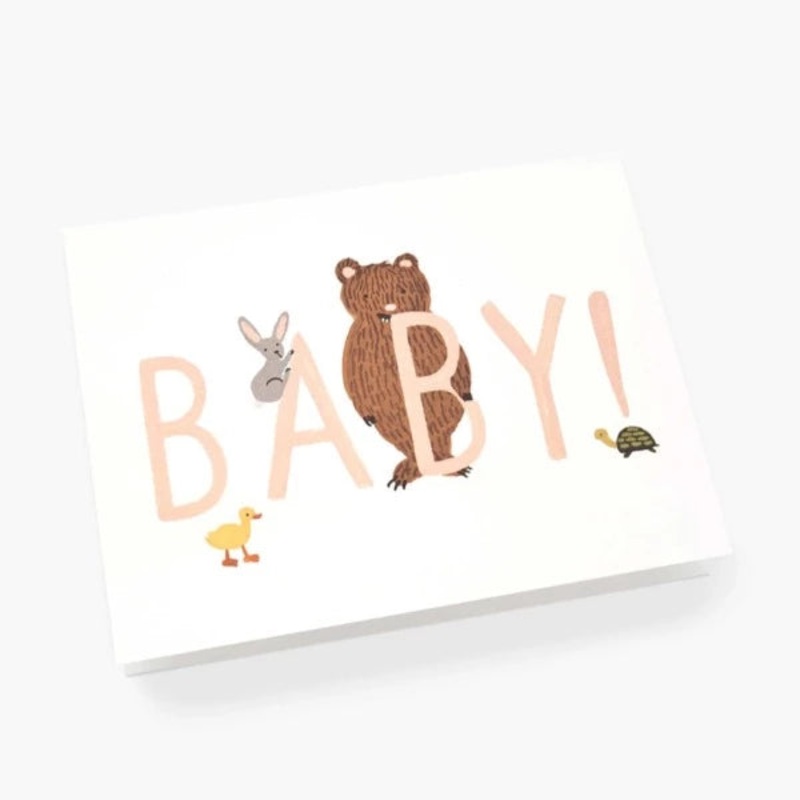 Baby peach animals card R. Paper & Co