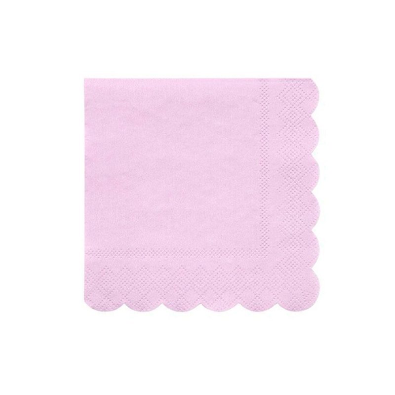 Lilac napkin with wavy edge / 20 pcs.
