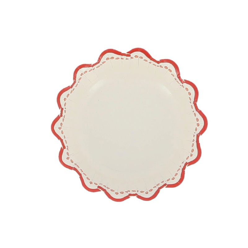 Red striped bowl