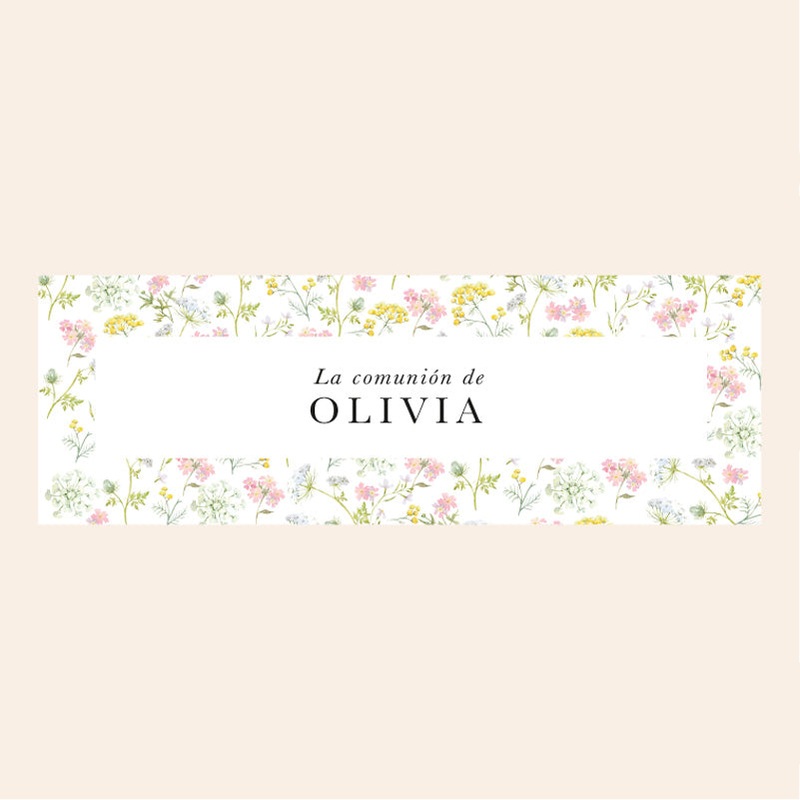 Spring Flower personalized candle