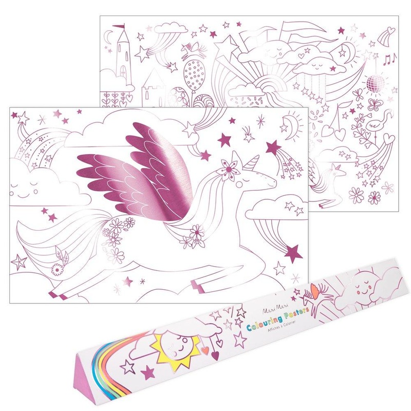 Unicorn coloring posters