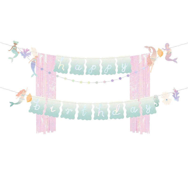 XL Happy Birthday Mermaid Garland