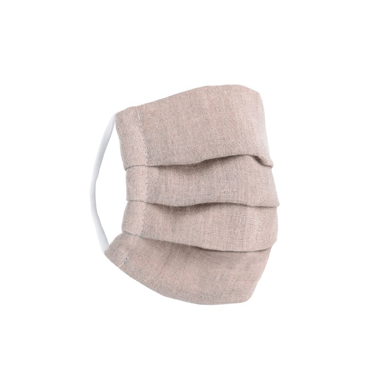 100% pink linen reusable child mask