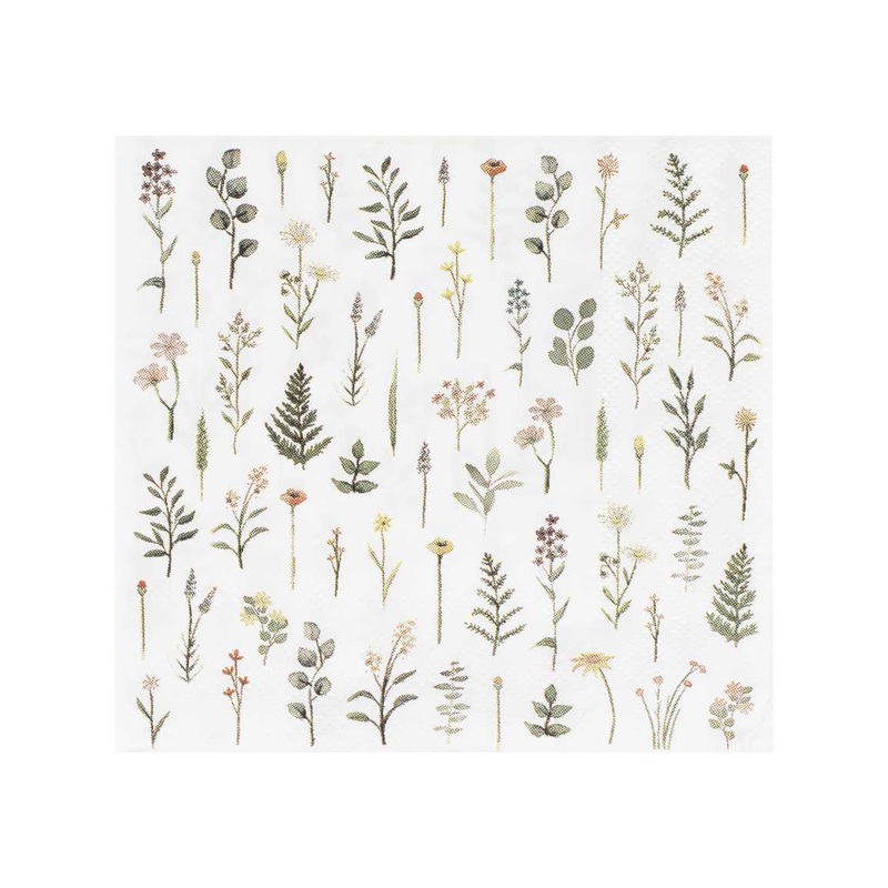 Tea Party Floral Napkin / 16 pcs.
