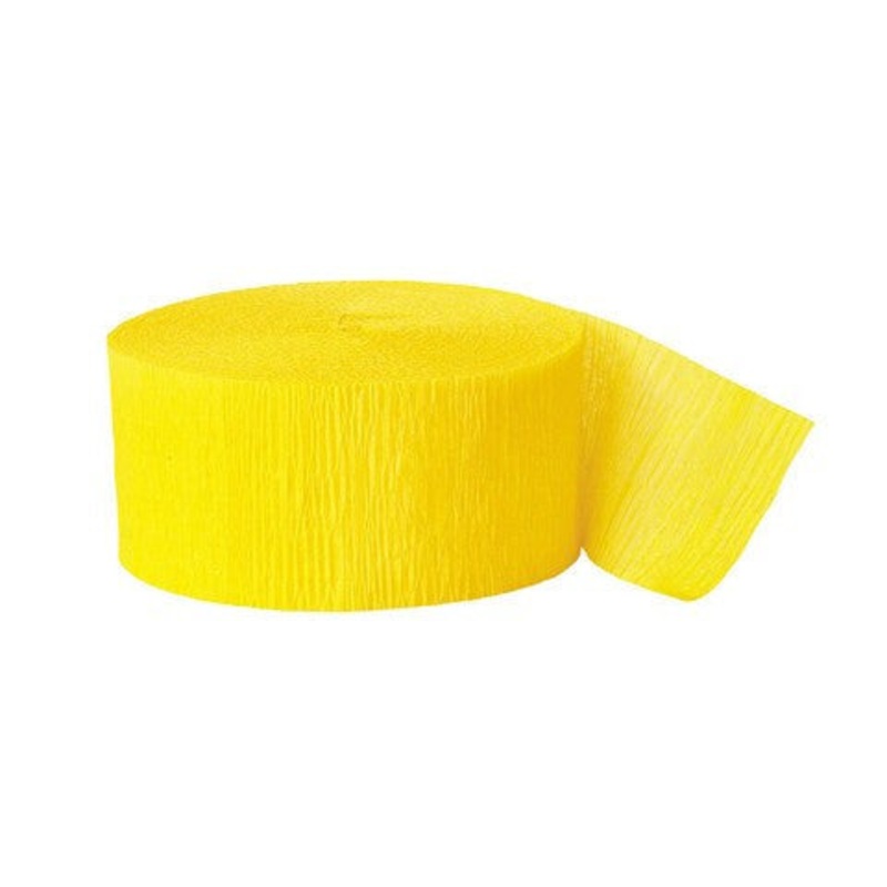 Yellow Crepe paper tape / 23 mts.