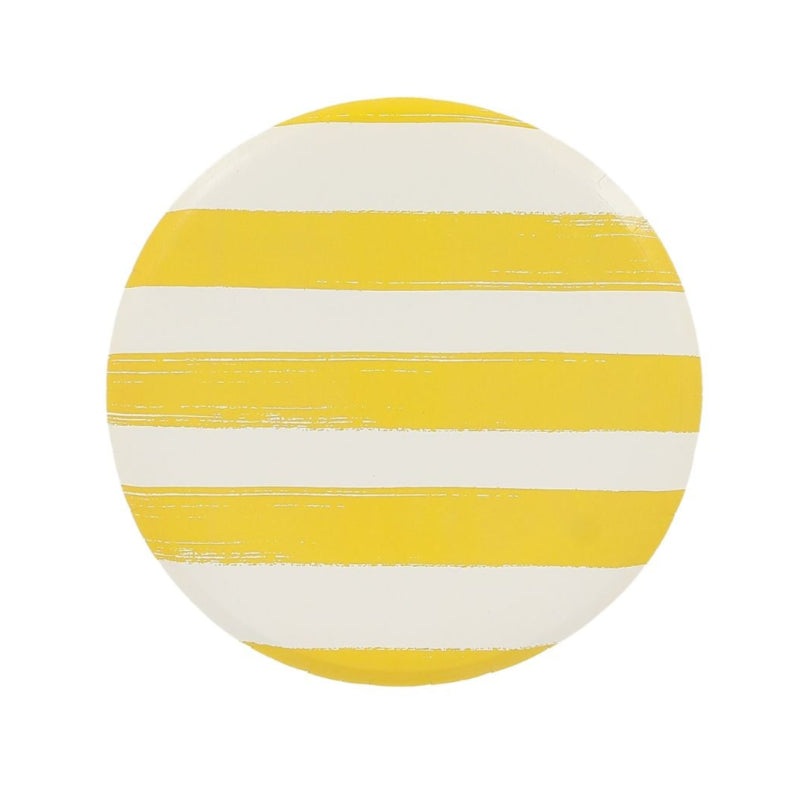 Yellow striped background plates