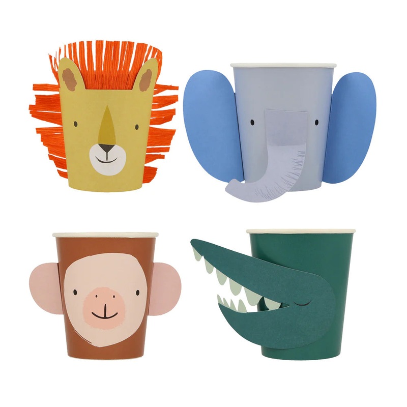 Animal parade glasses / 8 pcs.