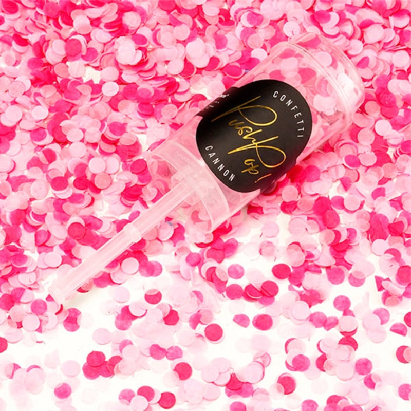 Push pop pink confetti