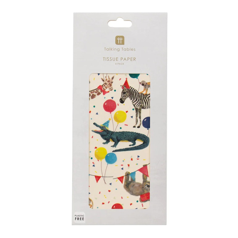 Safari Party tissue paper / 4 pcs.