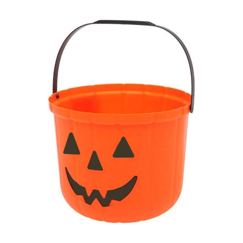 Trick Or Treat basic plastic pumpkin candy bucket