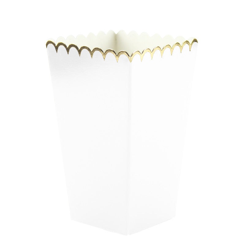 White popcorn box / 8 units.