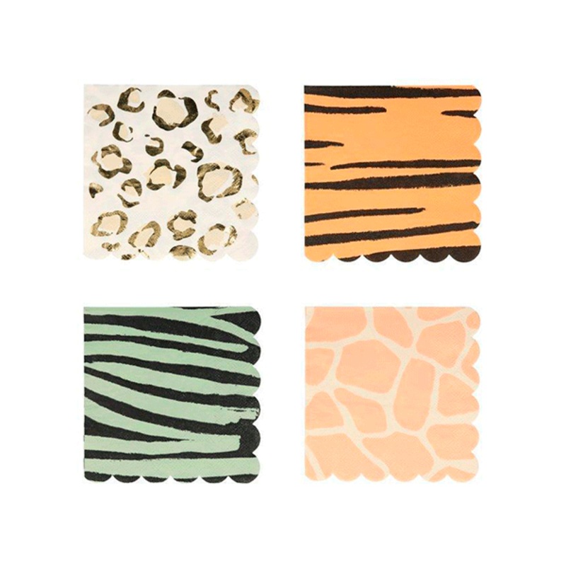 Animal Print mix napkins / 16 pcs.