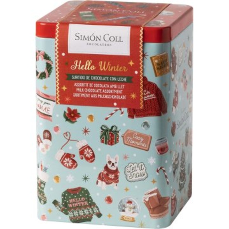 Hello Winter chocolate metal box/ 120 gr.