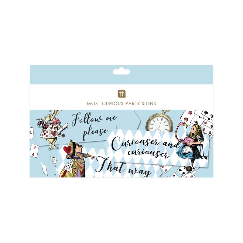 Light blue Alice signs/ 12 pcs.