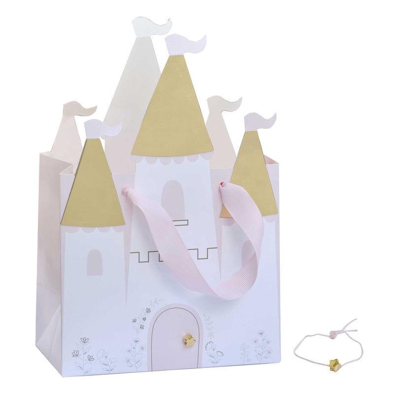 Princess castle paper bag / 5 pcs.