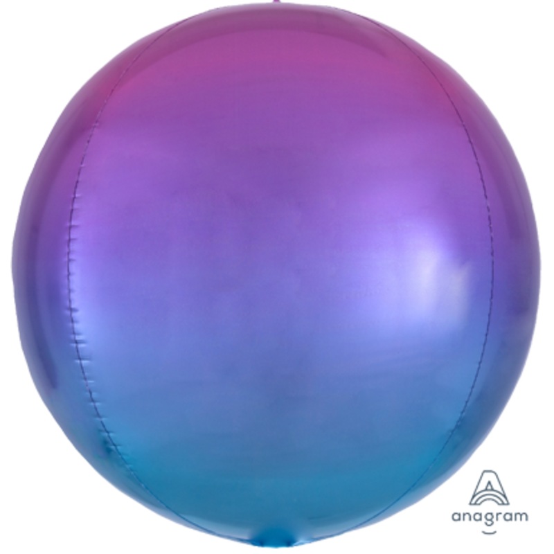 Purple Blue Ombre Orbz Foil Balloon
