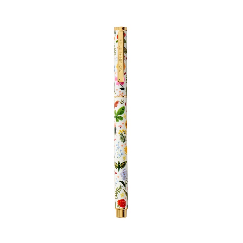 R. Paper & Co. Cream Strawberry Printed Ballpoint Pen