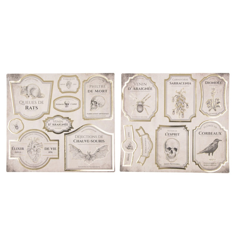 Vintage bottle stickers