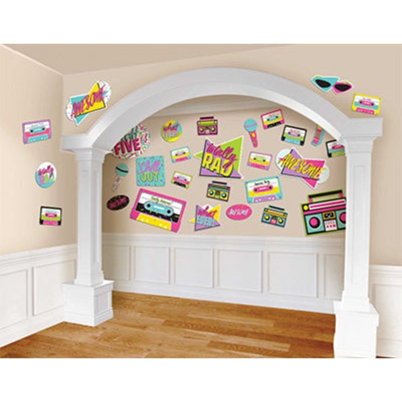 80's Awesome Mega Value Cutout Decorations pk30
