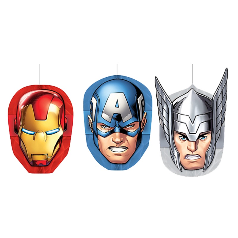 Avengers Honeycomb Decorations