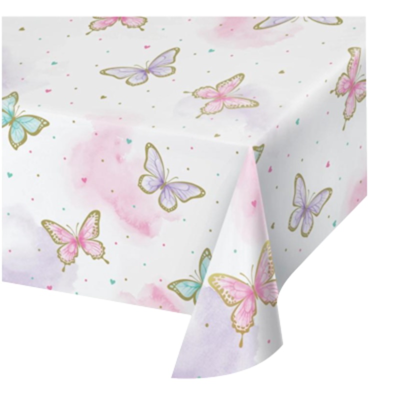 Butterfly Shimmer Paper Table Cloth