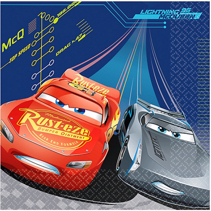 Disney Cars Lunch Napkins pk16