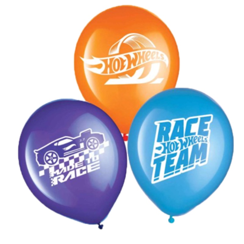 Hot Wheels Party Balloons pk6